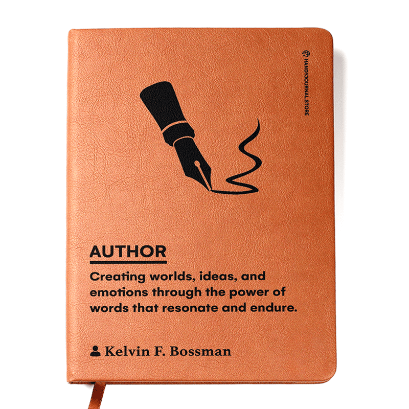 Front copy Customized Premium Leather Journal for Authors - Image 1