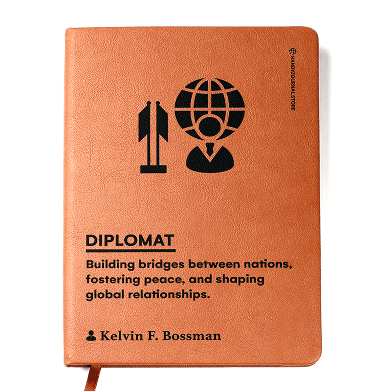 Front copy Customized Premium Leather Journal for Diplomats - Image 1
