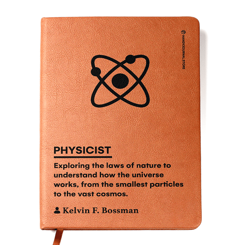 Front copy Customized Premium Leather Journal for Physicists - Image 1