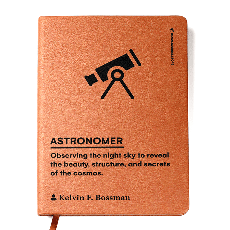 Front copy Customized Premium Leather Journal for Astronomers - Image 1