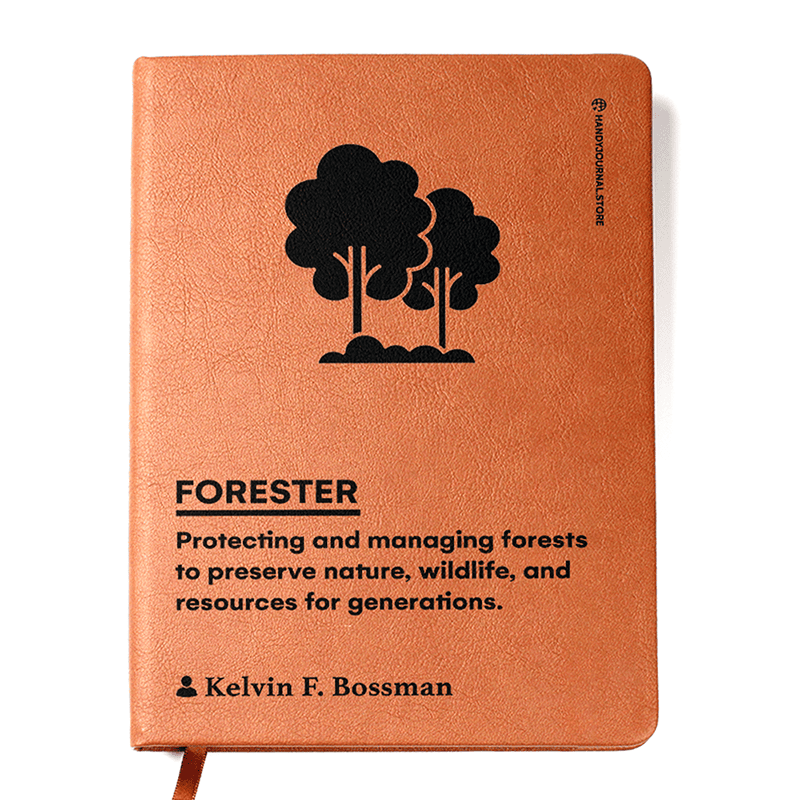 Front copy Customized Premium Leather Journal for Foresters - Image 1