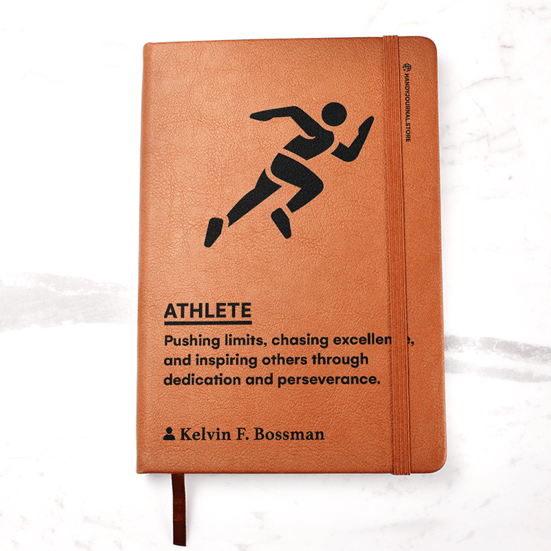 Pic 1 copy Customized Premium Leather Journal for Athletes - Image 2