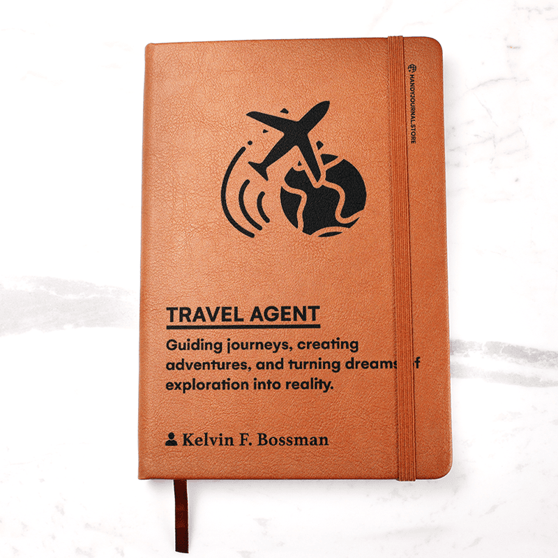 Pic 1 copy Customized Premium Leather Journal for Travel Agents - Image 2