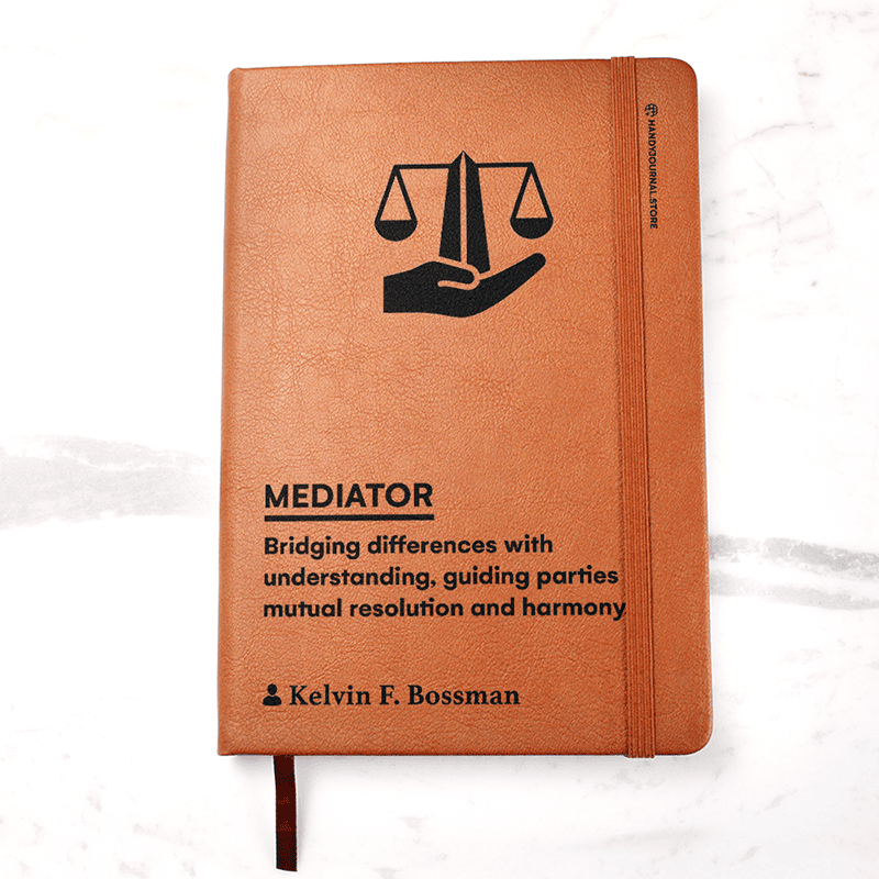 Pic 1 copy Customized Premium Leather Journal for Mediators - Image 2