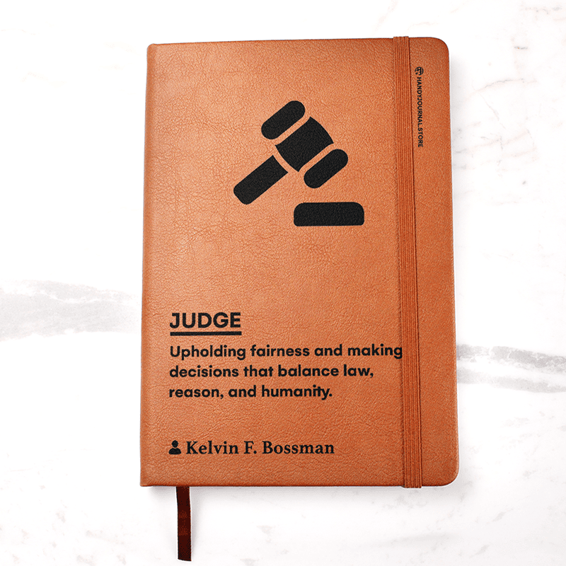 Pic 1 copy Customized Premium Leather Journal for Judges - Image 2