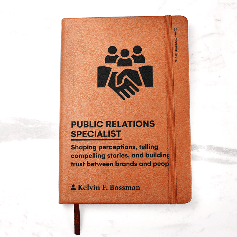 Pic 1 copy Customized Premium Leather Journal for Public Relations Specialists - Image 2