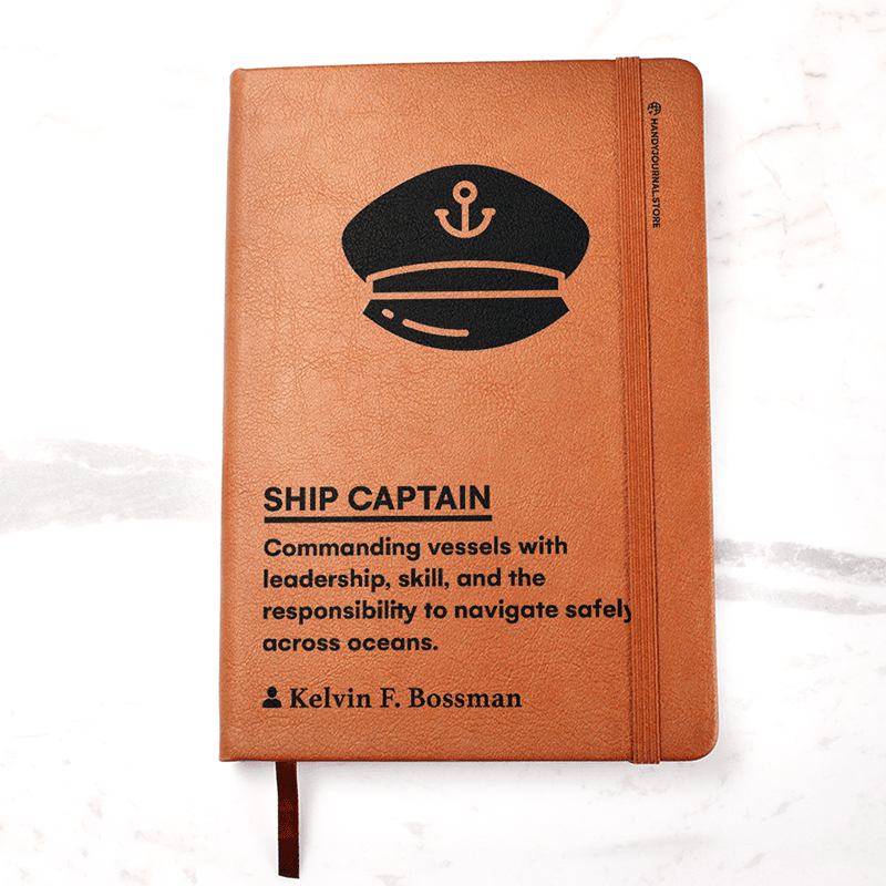 Pic 1 copy Customized Premium Leather Journal for Ship Captains - Image 2
