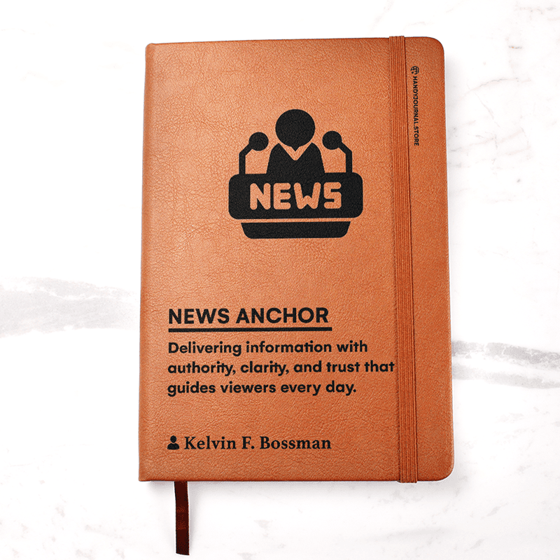 Pic 1 copy Customized Premium Leather Journal for News Anchors - Image 2