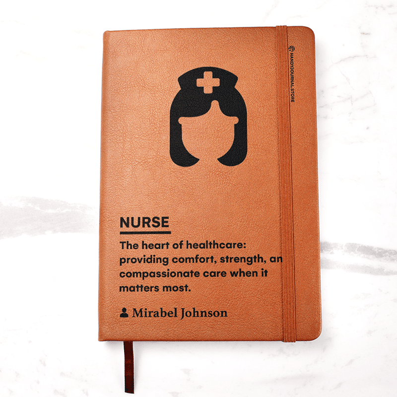 Pic 1 copy Customized Premium Leather Journal for Nurses - Image 2