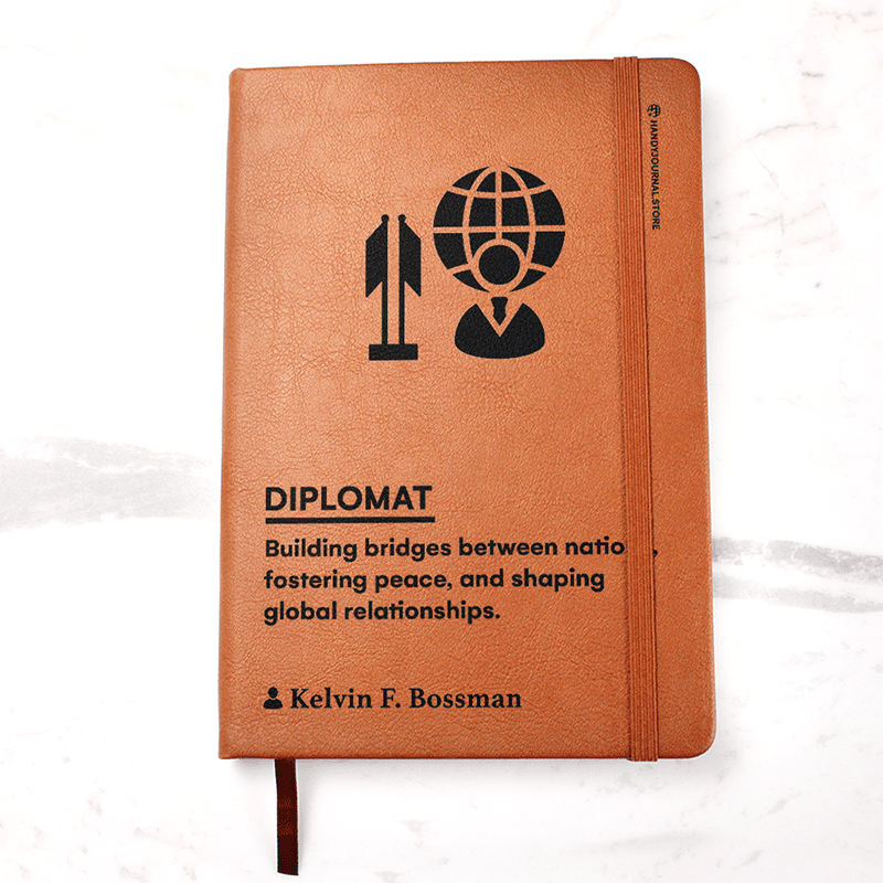 Pic 1 copy Customized Premium Leather Journal for Diplomats - Image 2