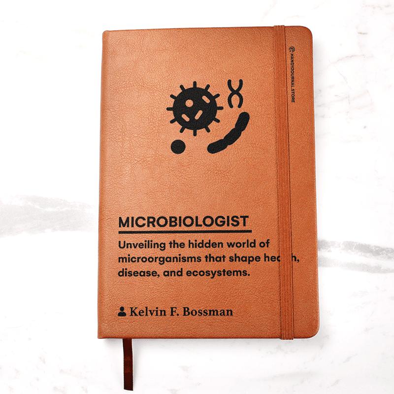 Pic 1 copy Customized Premium Leather Journal for Microbiologists - Image 2
