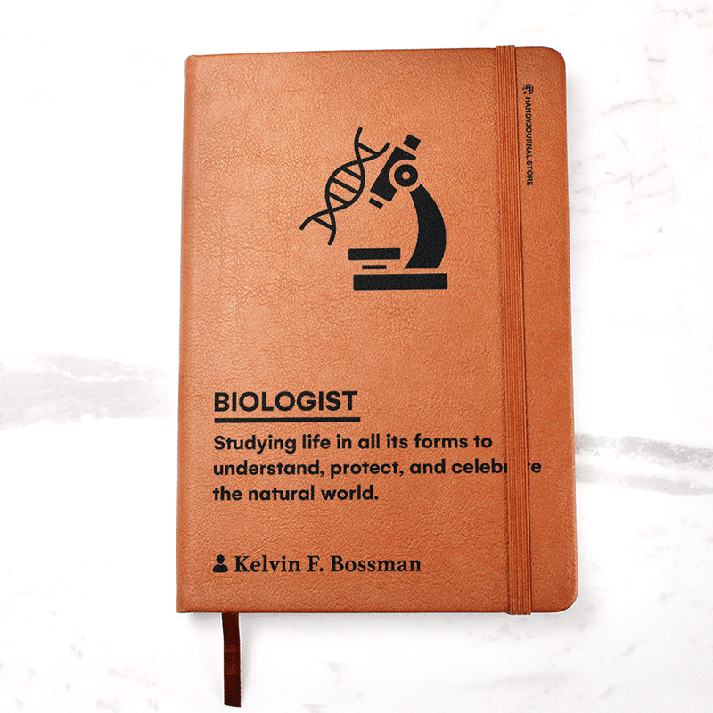 Pic 1 copy Customized Premium Leather Journal for Marine Biologists - Image 2