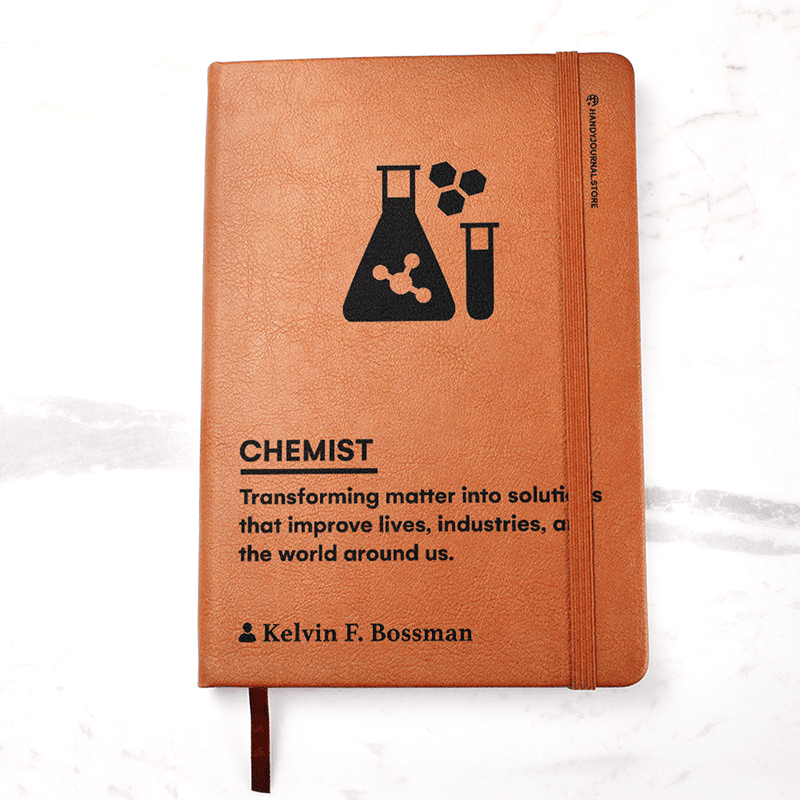 Pic 1 copy Customized Premium Leather Journal for Chemists - Image 2