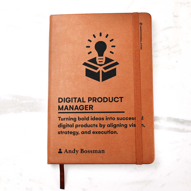 Pic 1 copy Customized Premium Leather Journal for Digital Product Managers - Image 2