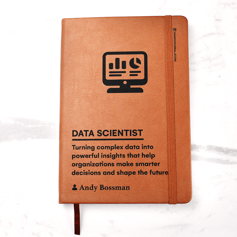 Pic 1 copy Customized Premium Leather Journal for Data Scientists - Image 2