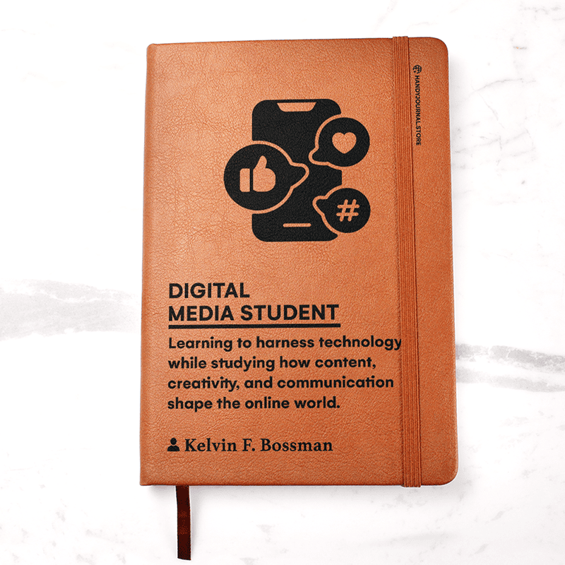 Pic 1 copy Customized Premium Leather Journal for Digital Media Students - Image 2