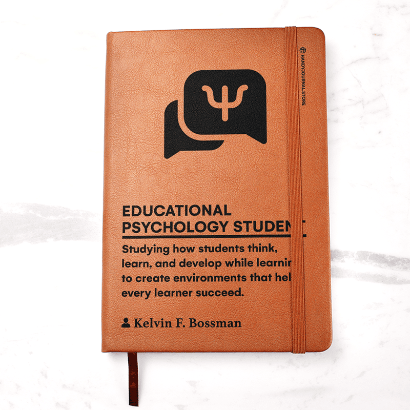 Pic 1 copy Customized Premium Leather Journal for Educational Psychology Students - Image 2