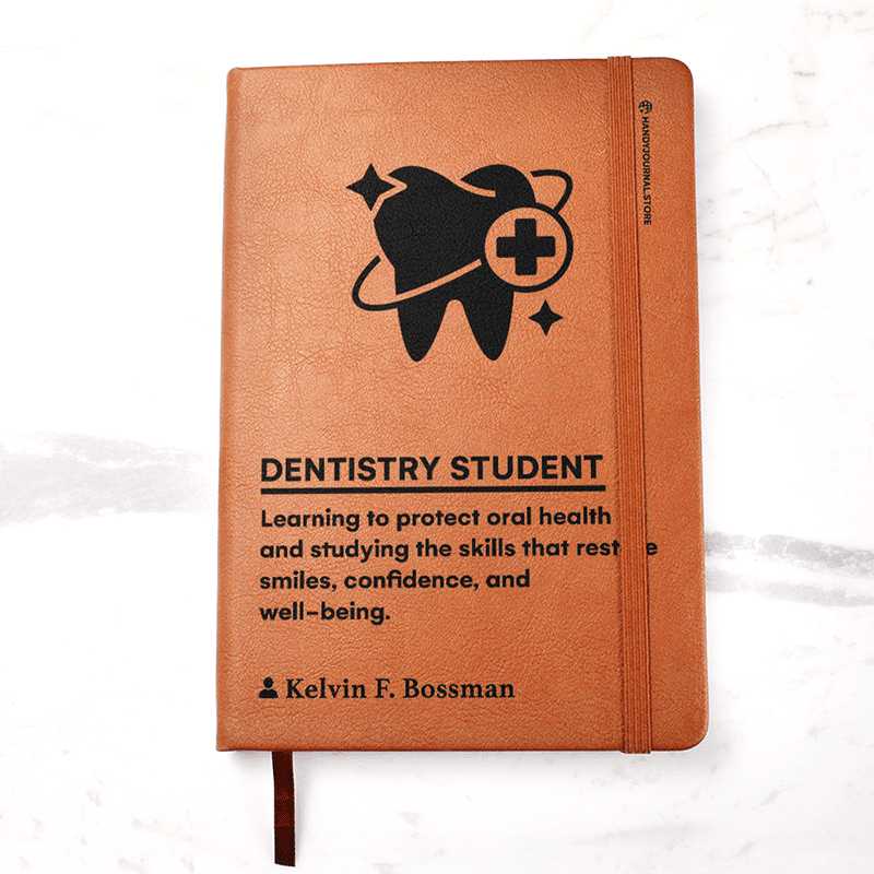Pic 1 copy Customized Premium Leather Journal for Dentistry Students - Image 2