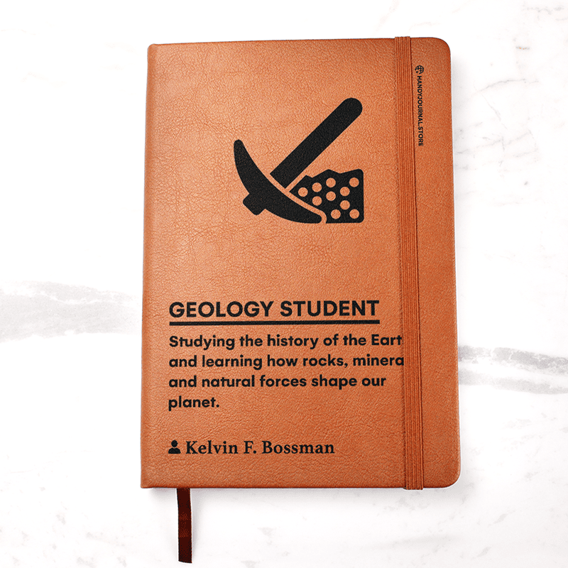 Pic 1 copy Customized Premium Leather Journal for Geology Students - Image 2