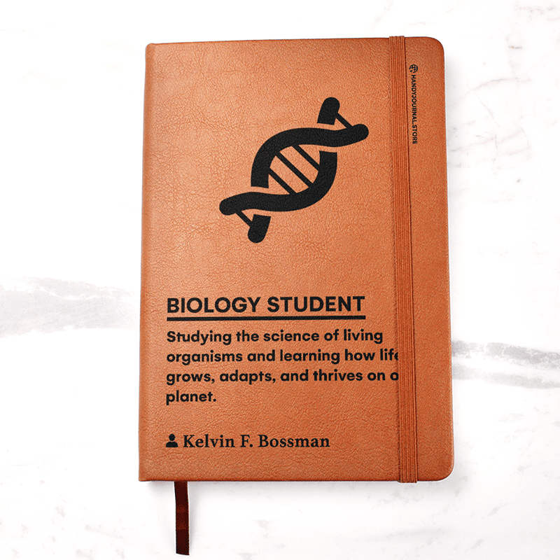 Pic 1 copy Customized Premium Leather Journal for Biology Students - Image 2