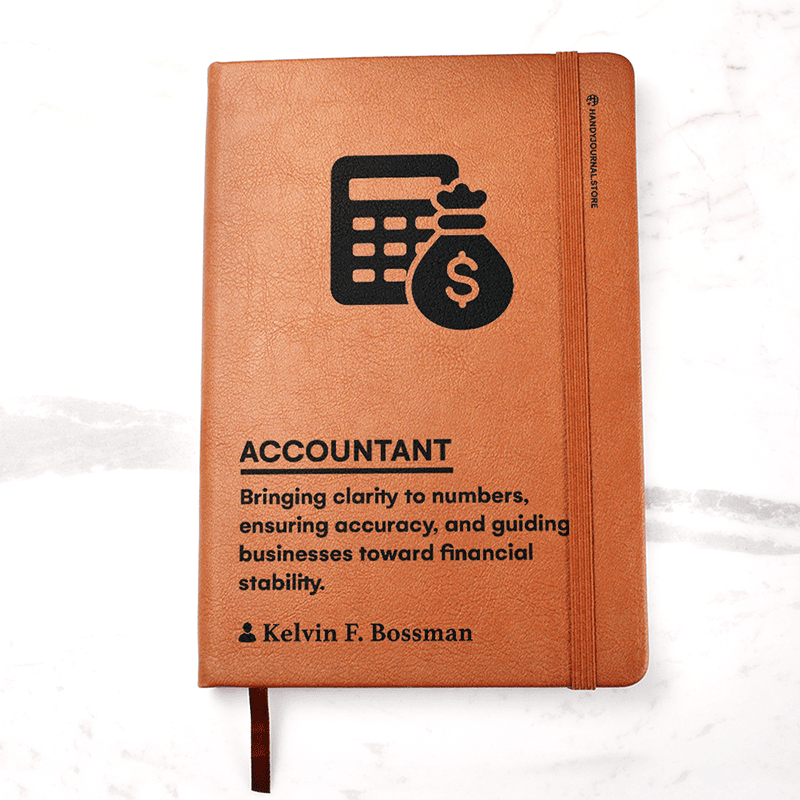 Pic 1 copy Customized Premium Leather Journal for Accountants - Image 2