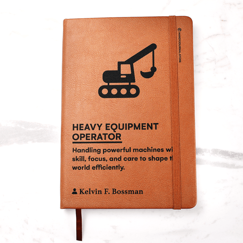 Pic 1 copy Customized Premium Leather Journal for Heavy Equipment Operators - Image 2