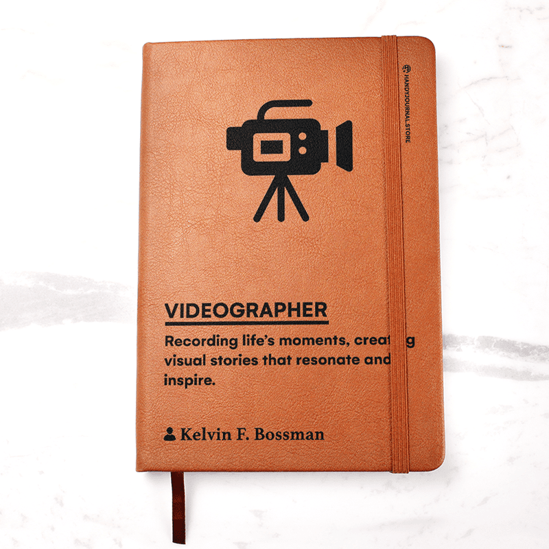 Pic 1 copy Customized Premium Leather Journal for Videographers - Image 2
