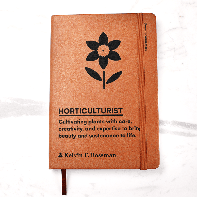 Pic 1 copy Customized Premium Leather Journal for Horticulturists - Image 2