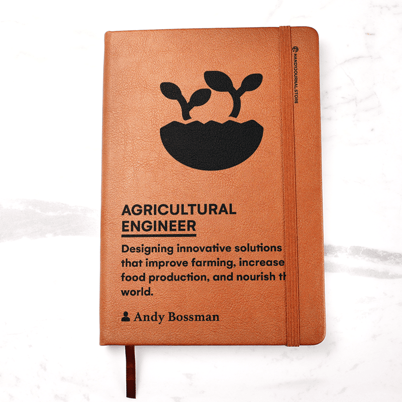 Pic 1 copy Customized Premium Leather Journal for Agricultural Engineers - Image 2