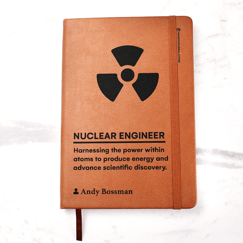 Pic 1 copy Customized Premium Leather Journal for Nuclear Engineers - Image 2