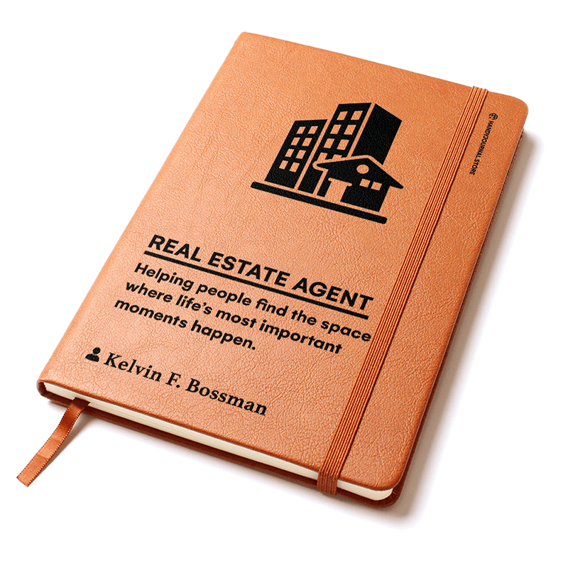 Pic 2 copy Customized Premium Leather Journal for Real Estate Agents - Image 3