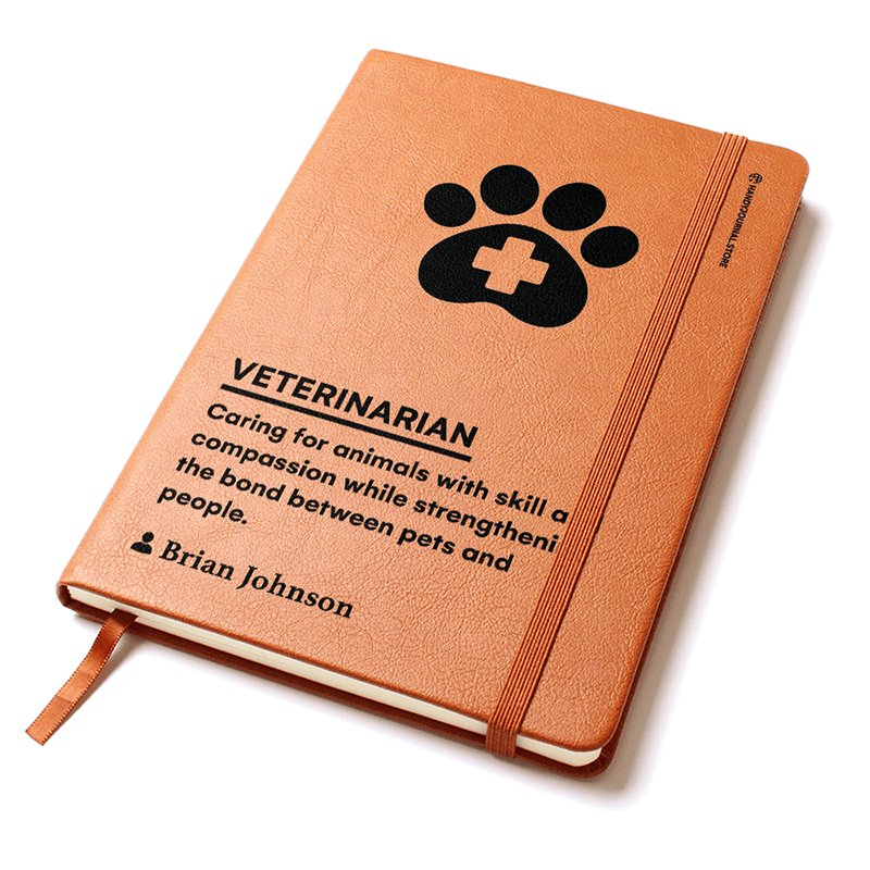 Pic 2 copy Customized Premium Leather Journal for Veterinarians - Image 3
