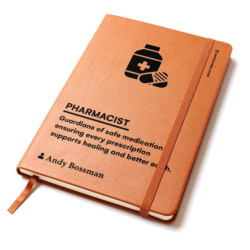 Pic 2 copy Customized Premium Leather Journal for Pharmacists - Image 3
