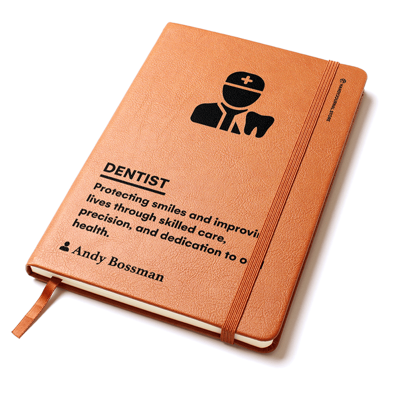 Pic 2 copy Customized Premium Leather Journal for Dentists - Image 3