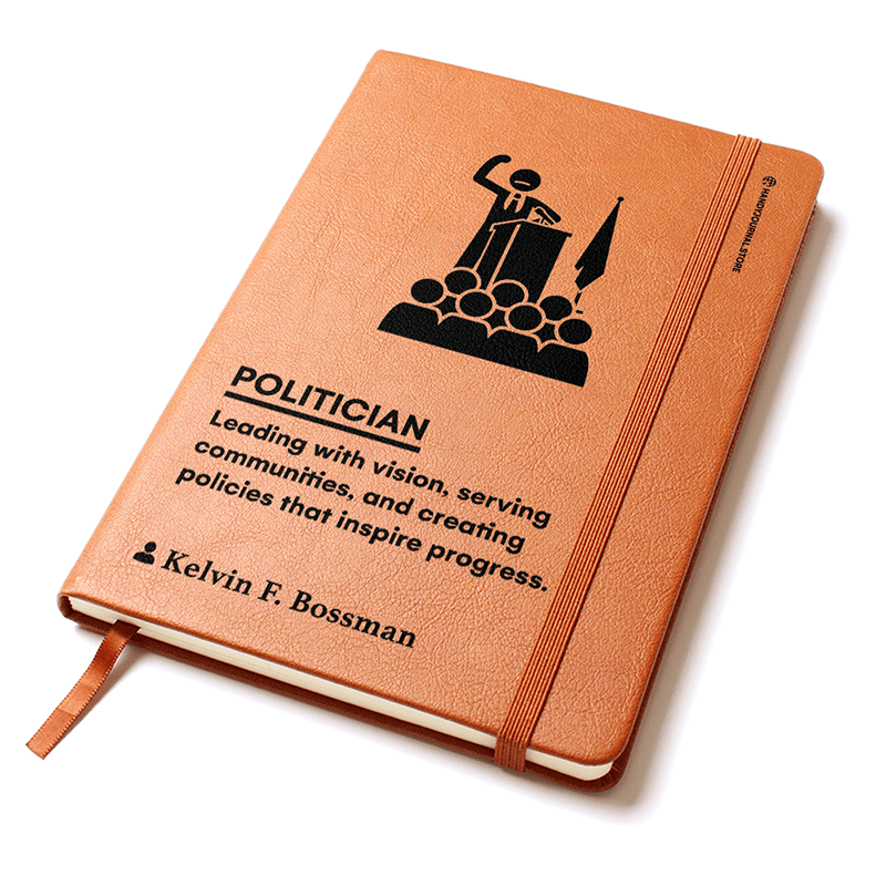 Pic 2 copy Customized Premium Leather Journal for Politicians - Image 3