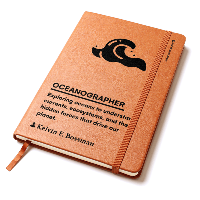 Pic 2 copy Customized Premium Leather Journal for Oceanographers - Image 3