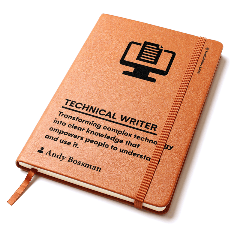 Pic 2 copy Customized Premium Leather Journal for Technical Writers - Image 2