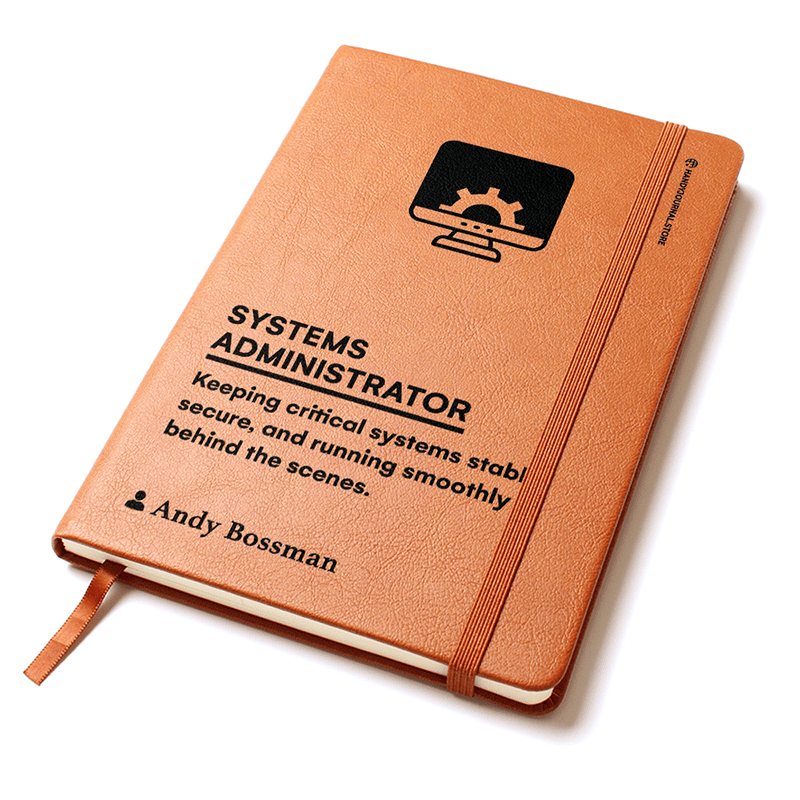 Pic 2 copy Customized Premium Leather Journal for Systems Administrators - Image 3