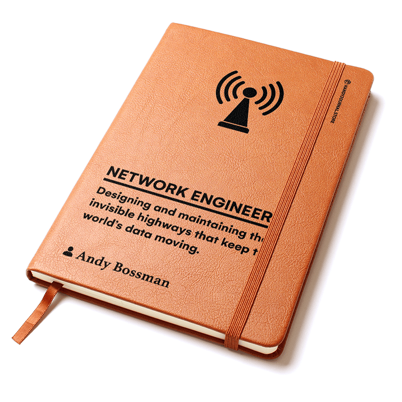 Pic 2 copy Customized Premium Leather Journal for Network Engineers - Image 3