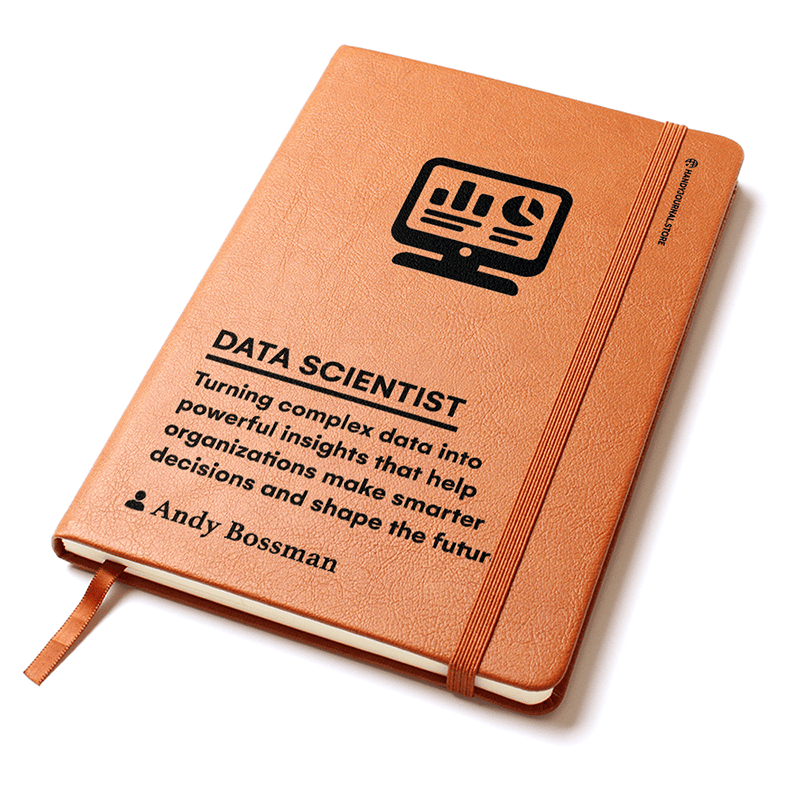 Pic 2 copy Customized Premium Leather Journal for Data Scientists - Image 3