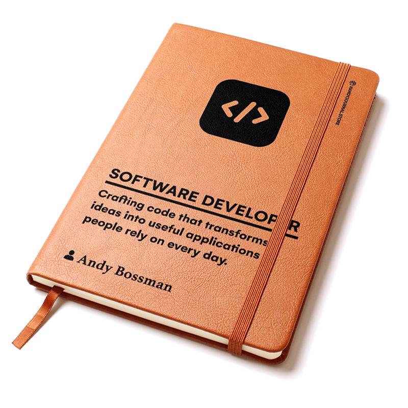 Pic 2 copy Customized Premium Leather Journal for Software Developers - Image 3