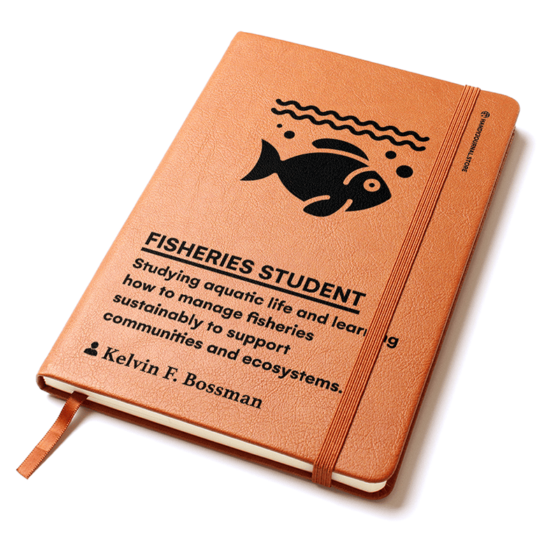 Pic 2 copy Customized Premium Leather Journal for Fisheries Students - Image 3