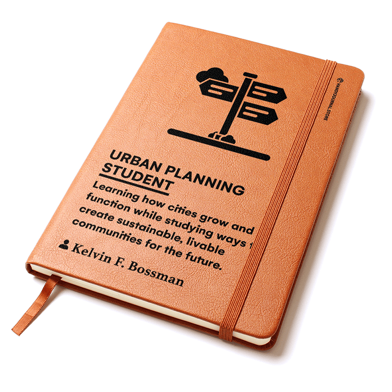 Pic 2 copy Customized Premium Leather Journal for Urban Planning Students - Image 3