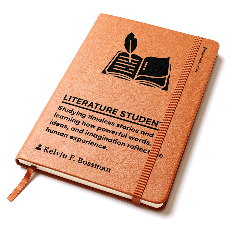 Pic 2 copy Customized Premium Leather Journal for Literature Students - Image 3