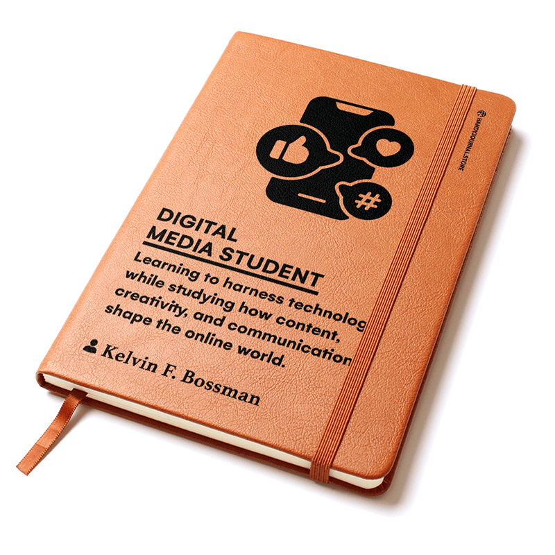 Pic 2 copy Customized Premium Leather Journal for Digital Media Students - Image 3