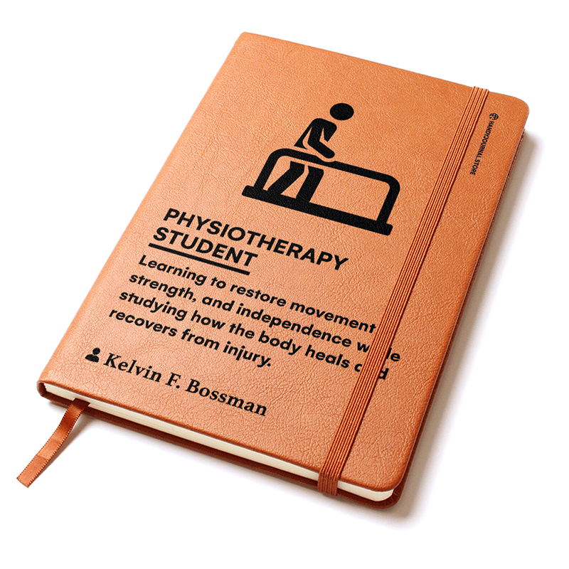 Pic 2 copy Customized Premium Leather Journal for Physiotherapy Students - Image 3