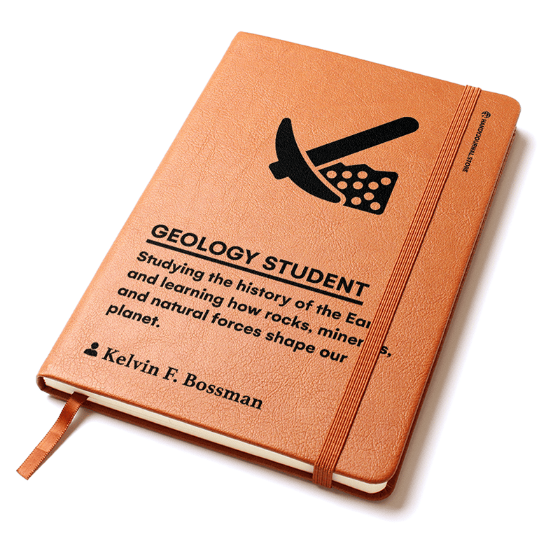 Pic 2 copy Customized Premium Leather Journal for Geology Students - Image 3