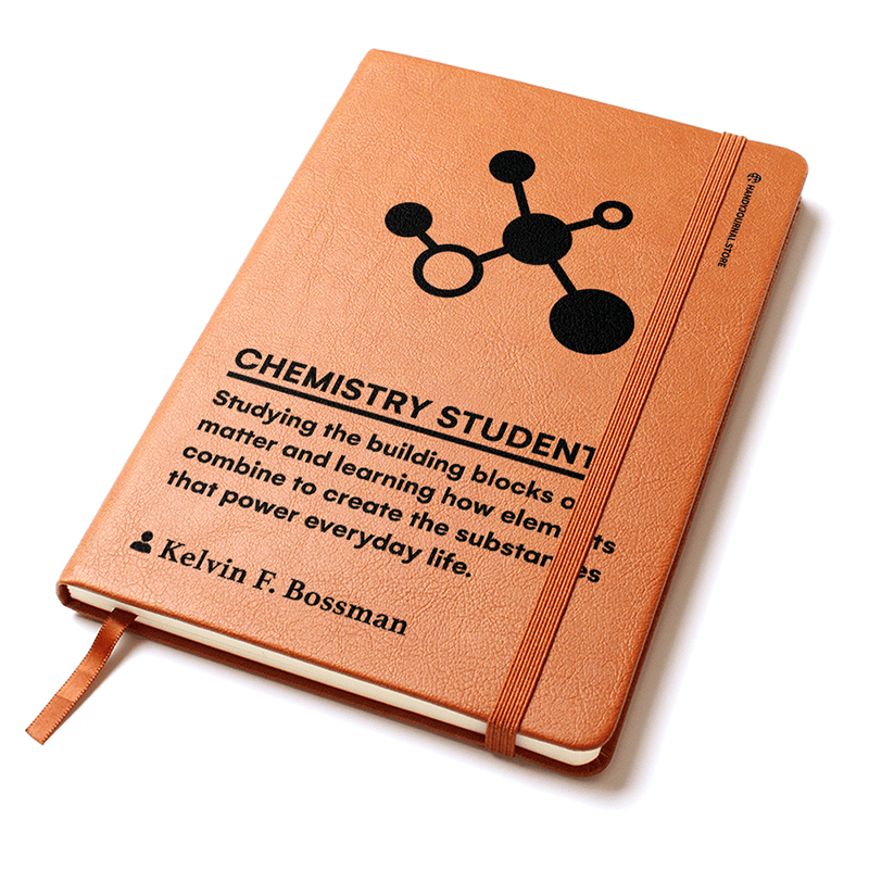 Pic 2 copy Customized Premium Leather Journal for Chemistry Students - Image 3