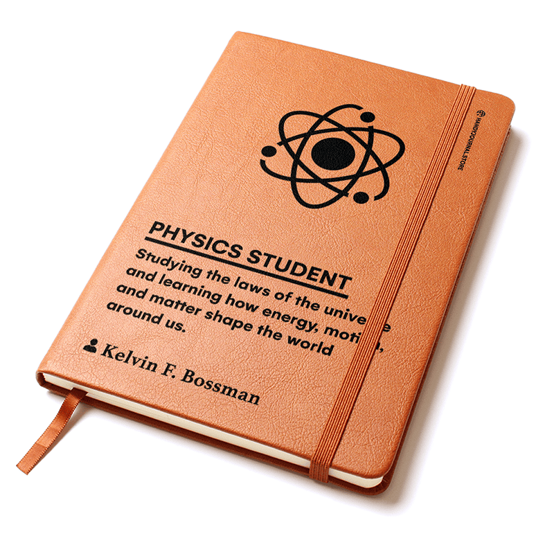 Pic 2 copy Customized Premium Leather Journal for Physics Students - Image 3