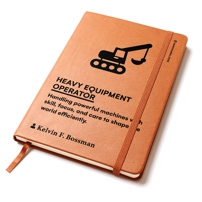 Pic 2 copy Customized Premium Leather Journal for Heavy Equipment Operators - Image 3